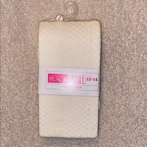 The Children's Place Cream Patterned Tights